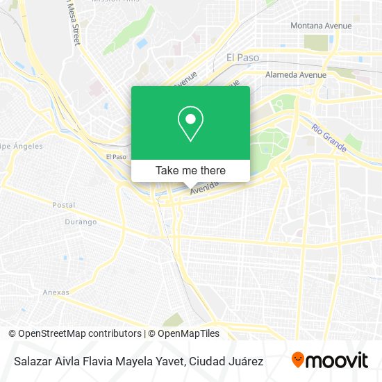 Salazar Aivla Flavia Mayela Yavet map