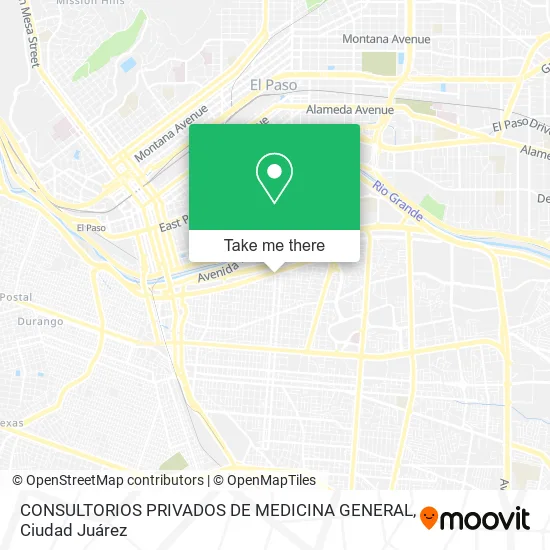 CONSULTORIOS PRIVADOS DE MEDICINA GENERAL map