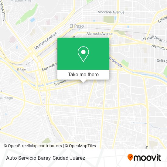 Auto Servicio Baray map