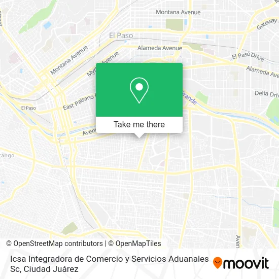 Icsa Integradora de Comercio y Servicios Aduanales Sc map