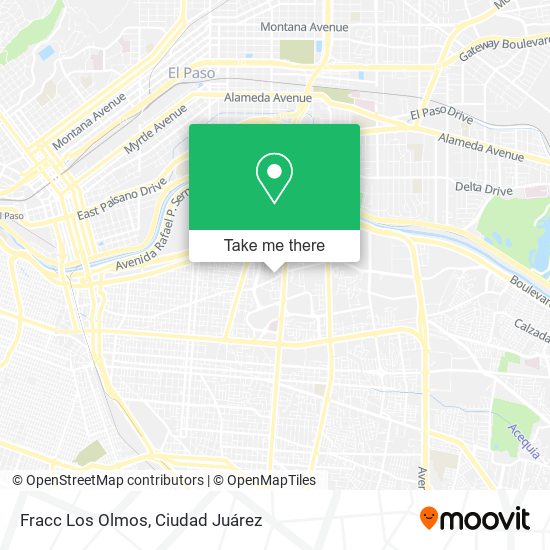 Fracc Los Olmos map