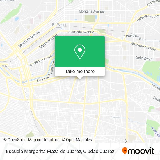 Mapa de Escuela Margarita Maza de Juárez