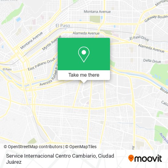 Service Internacional Centro Cambiario map