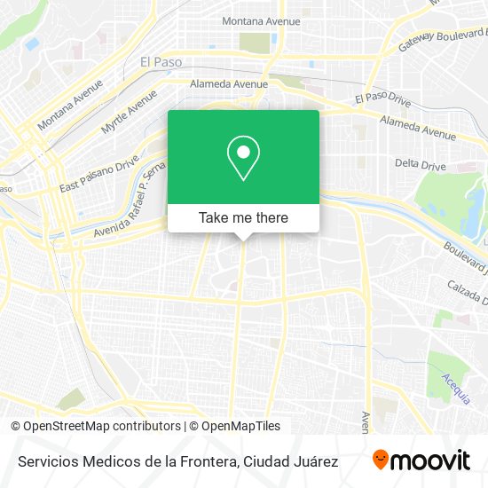 Servicios Medicos de la Frontera map
