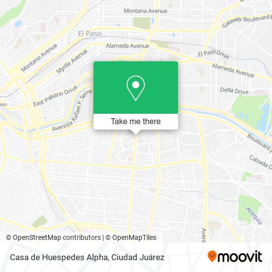 Casa de Huespedes Alpha map