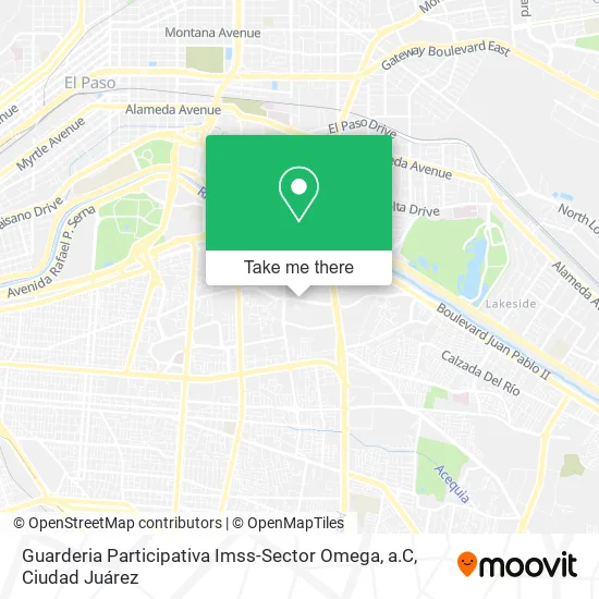 Guarderia Participativa Imss-Sector Omega, a.C map