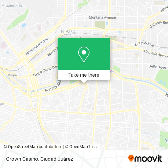 Mapa de Crown Casino