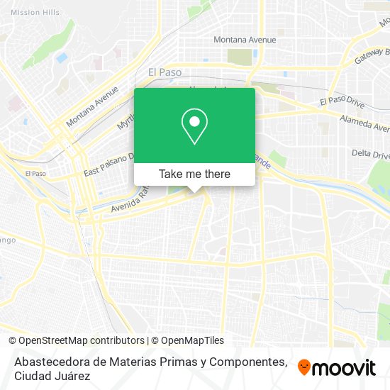 Abastecedora de Materias Primas y Componentes map