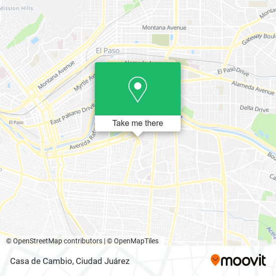 Casa de Cambio map