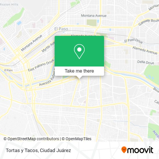 Tortas y Tacos map