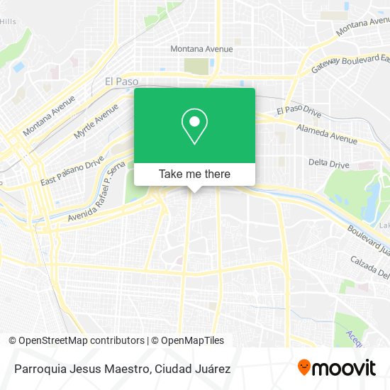 Mapa de Parroquia Jesus Maestro