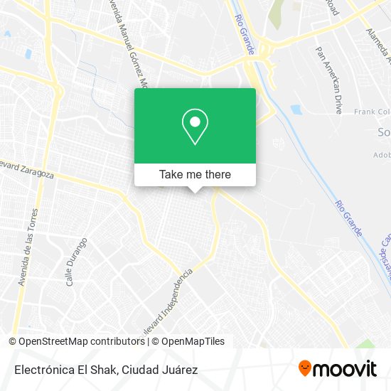 Electrónica El Shak map