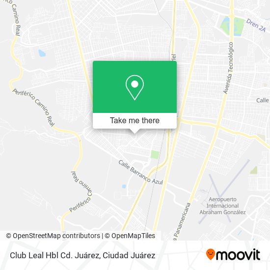Club Leal Hbl Cd. Juárez map