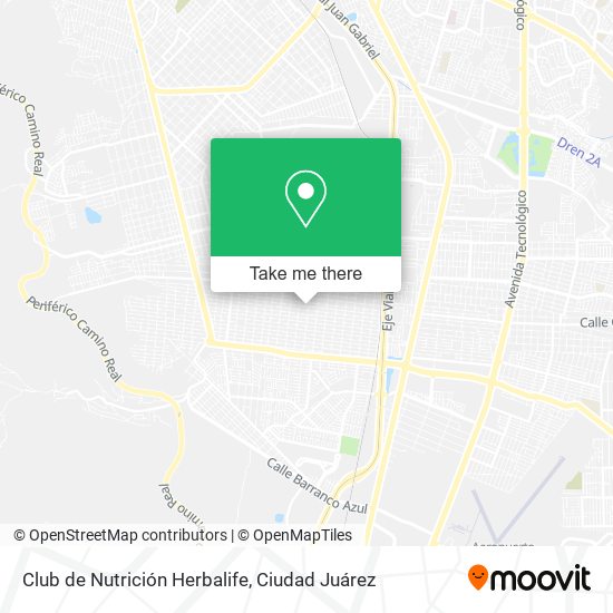 Mapa de Club de Nutrición Herbalife
