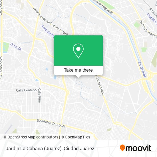 Jardín La Cabaña (Juárez) map