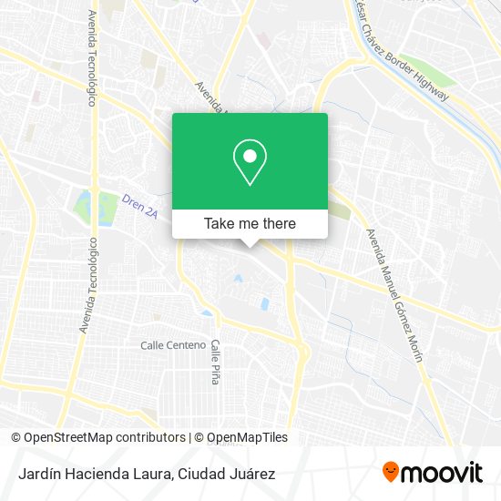 Jardín Hacienda Laura map