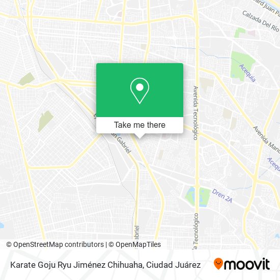 Mapa de Karate Goju Ryu Jiménez Chihuaha