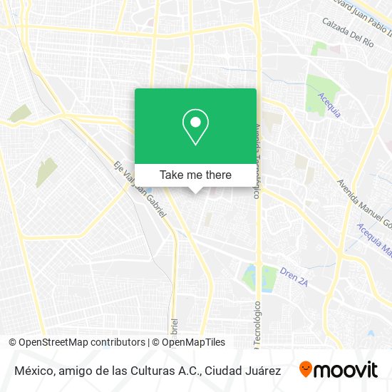 Mapa de México, amigo de las Culturas A.C.