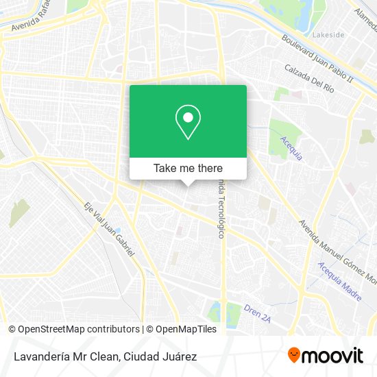 Mapa de Lavandería Mr Clean