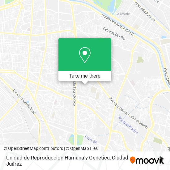 Unidad de Reproduccion Humana y Genética map