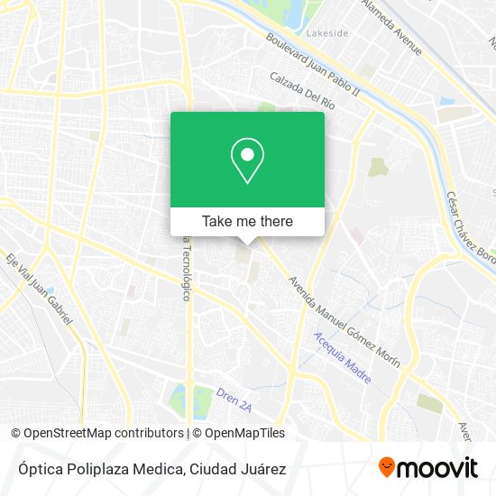 Óptica Poliplaza Medica map