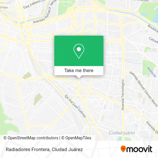 Radiadores Frontera map