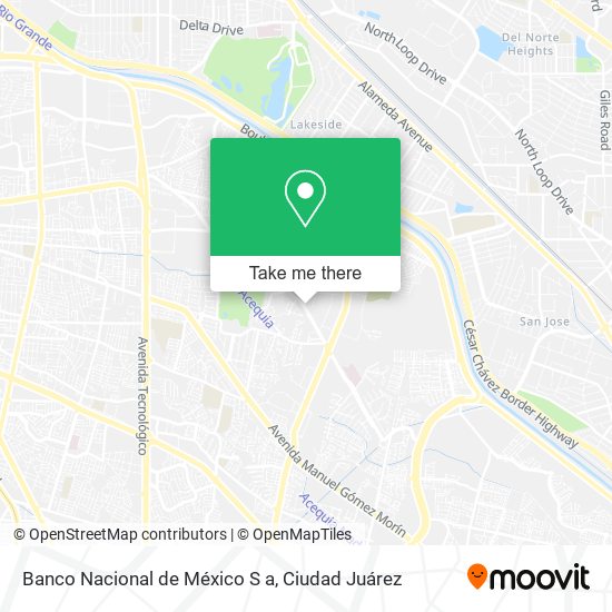 Banco Nacional de México S a map