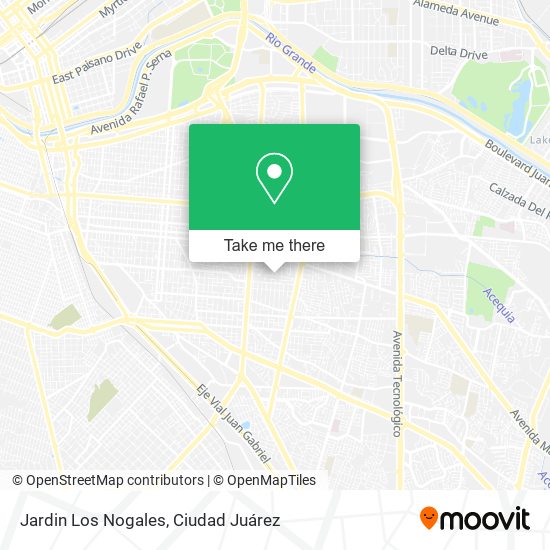 Jardin Los Nogales map