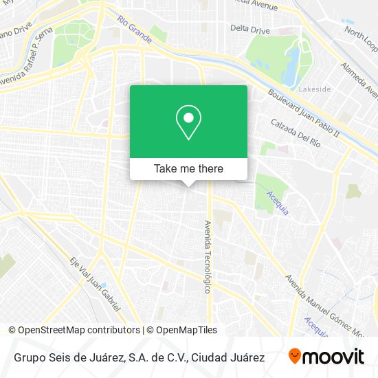 Grupo Seis de Juárez, S.A. de C.V. map