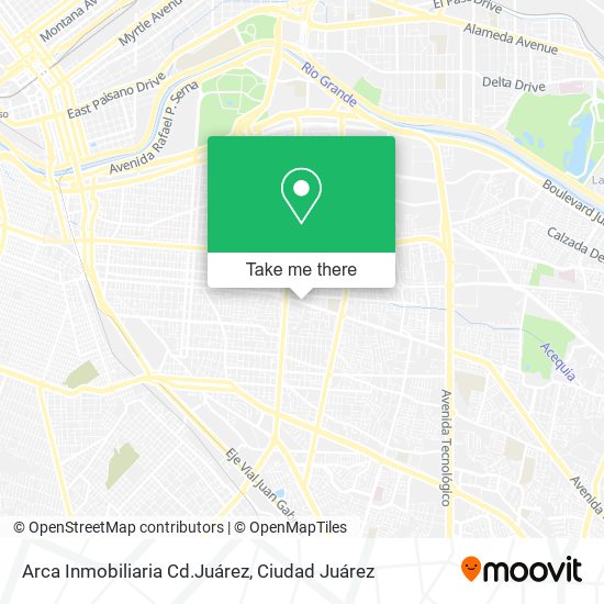 Arca Inmobiliaria Cd.Juárez map