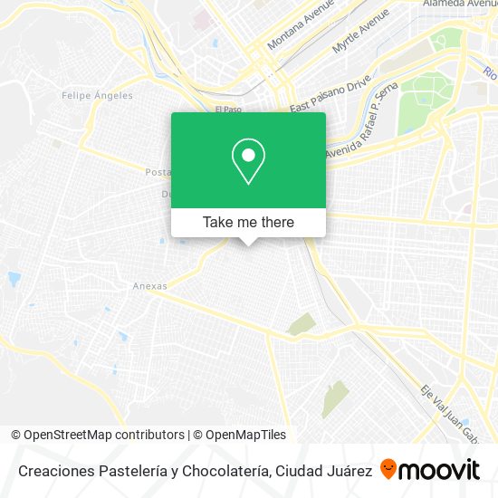 Creaciones Pastelería y Chocolatería map