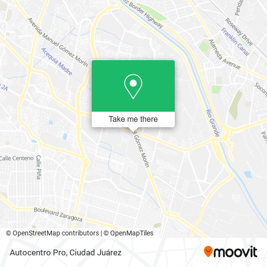 Autocentro Pro map
