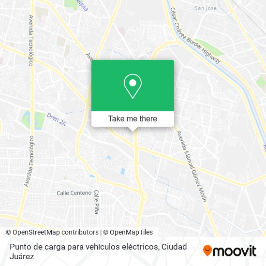 Mapa de Punto de carga para vehículos eléctricos