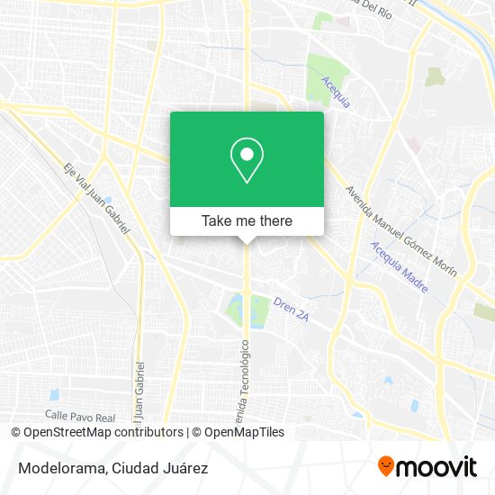 Modelorama map