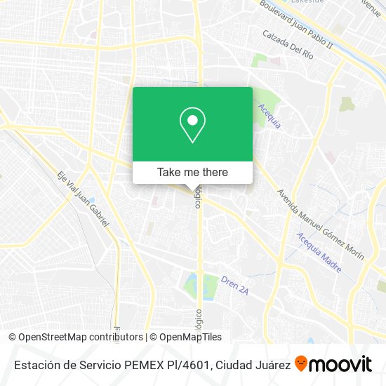 Mapa de Estación de Servicio PEMEX Pl / 4601