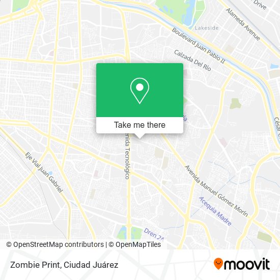 Zombie Print map