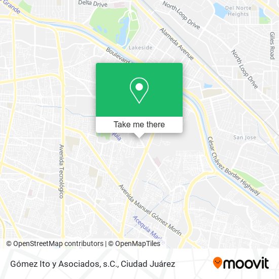 Mapa de Gómez Ito y Asociados, s.C.
