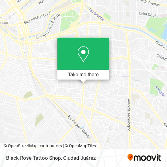Mapa de Black Rose Tattoo Shop