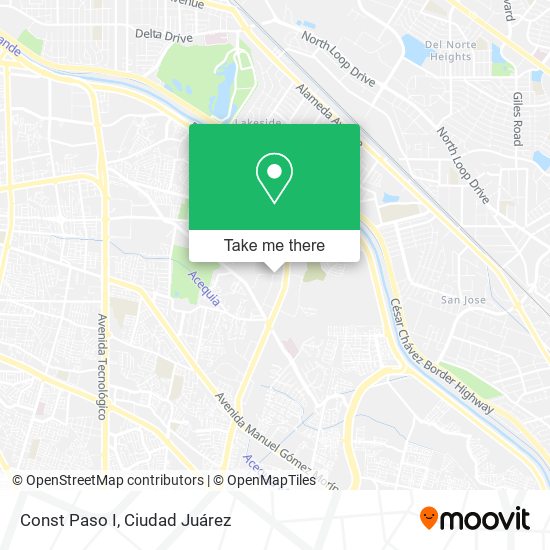 Const Paso I map