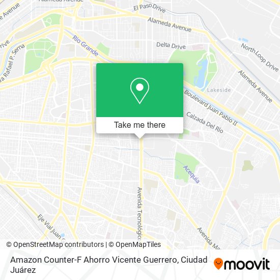 Amazon Counter-F Ahorro Vicente Guerrero map