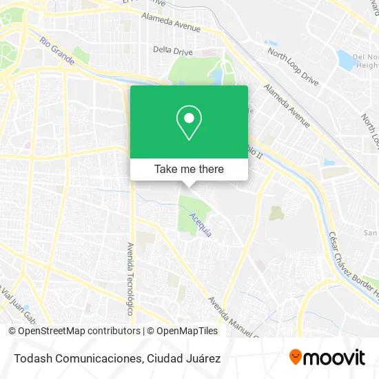 Todash Comunicaciones map