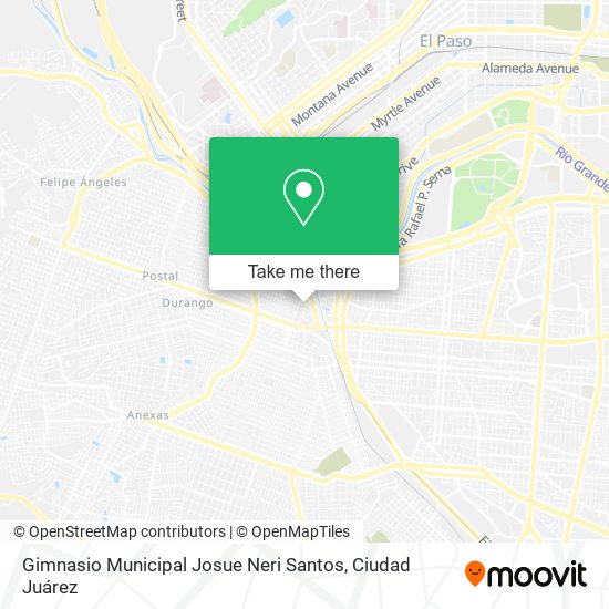 Gimnasio Municipal Josue Neri Santos map