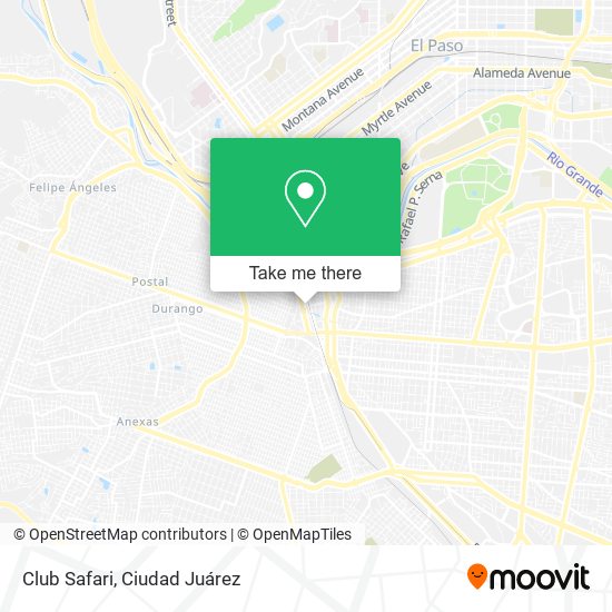 Club Safari map