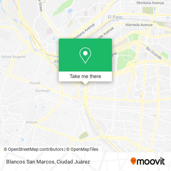 Blancos San Marcos map