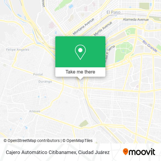 Mapa de Cajero Automático Citibanamex