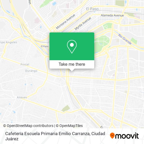 Cafetería Escuela Primaria Emilio Carranza map