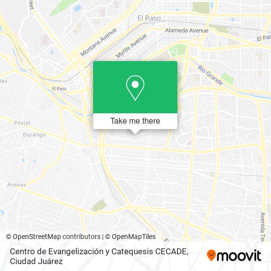 Centro de Evangelización y Catequesis CECADE map