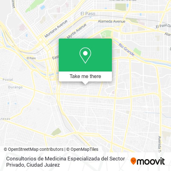 Consultorios de Medicina Especializada del Sector Privado map