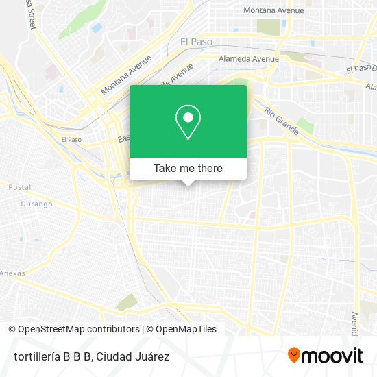 Mapa de tortillería B B B