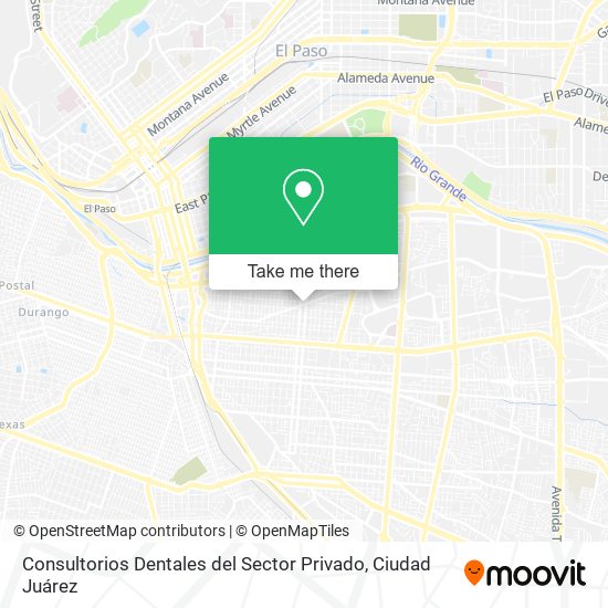 Consultorios Dentales del Sector Privado map